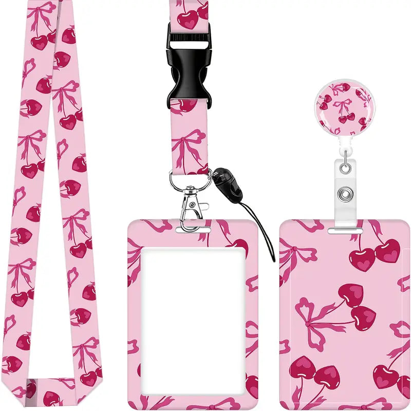 Portable ID Badge Holder with Lanyard
