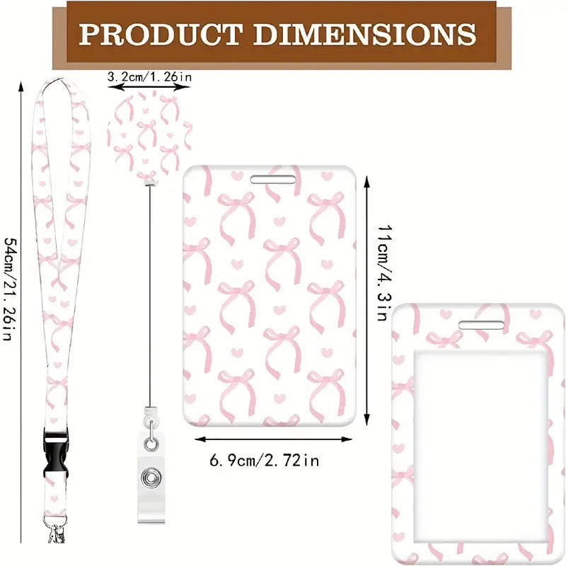 Portable ID Badge Holder with Lanyard