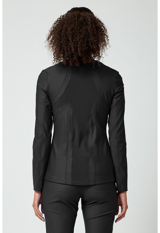 Cherokee Form Zip Front Jacket in Black