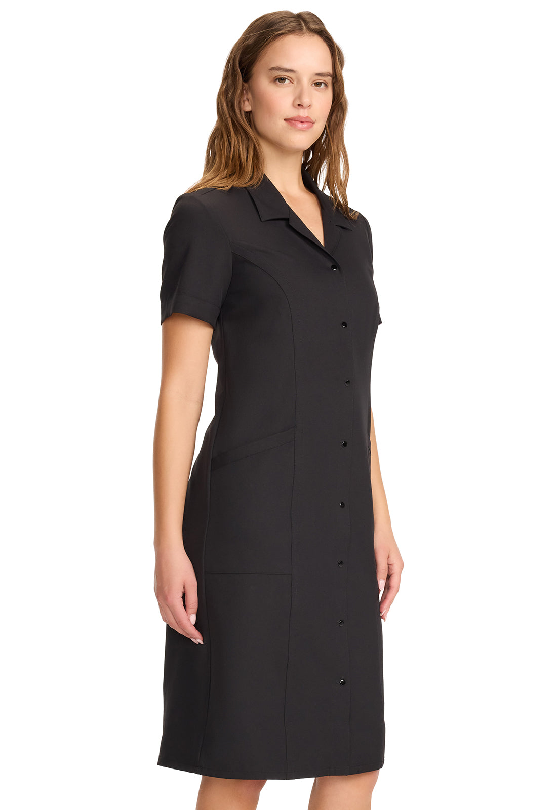 CK512A - Cherokee Women Button Front Dress