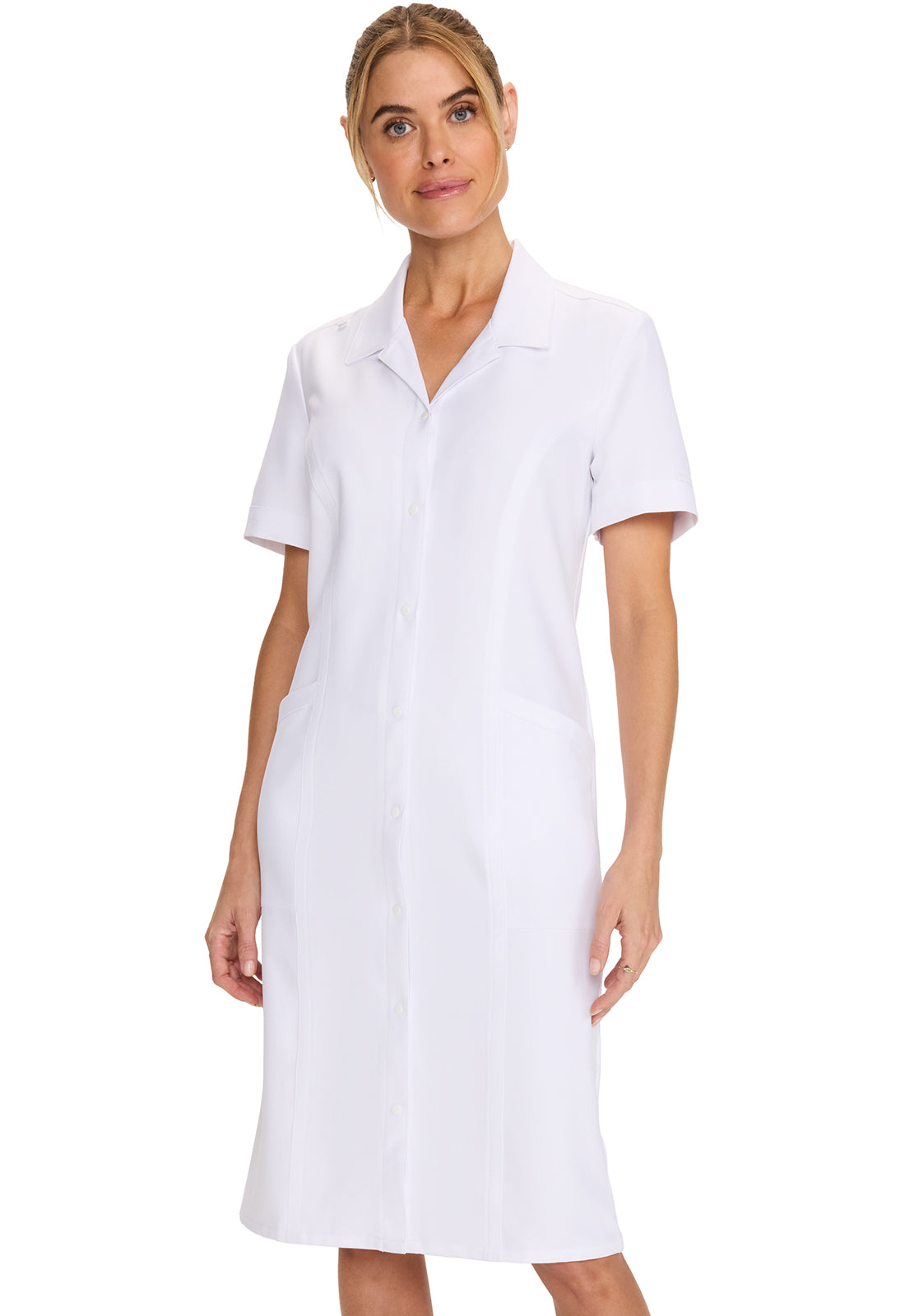 CK512A - Cherokee Women Button Front Dress