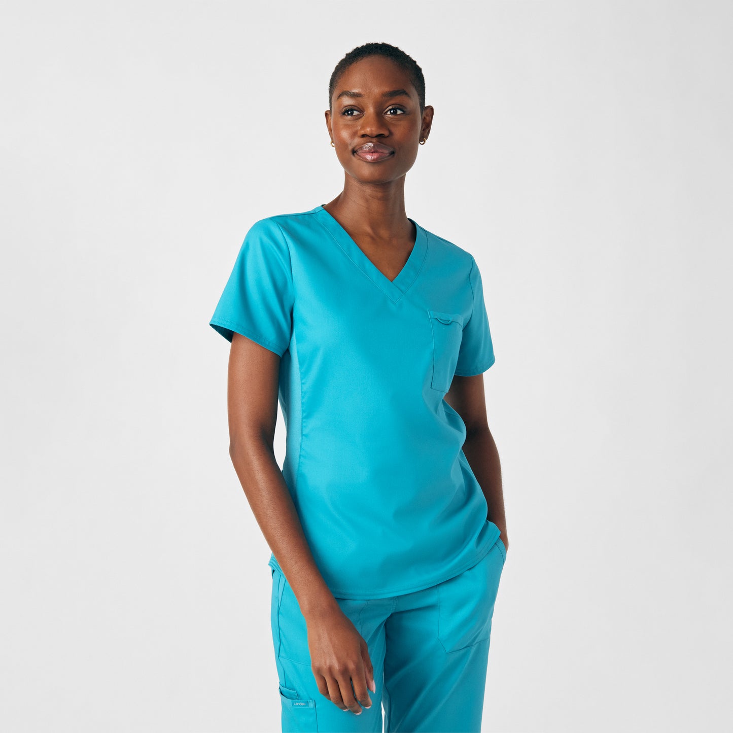 Women's 2-Pocket V-Neck Landau Proflex Scrub Top