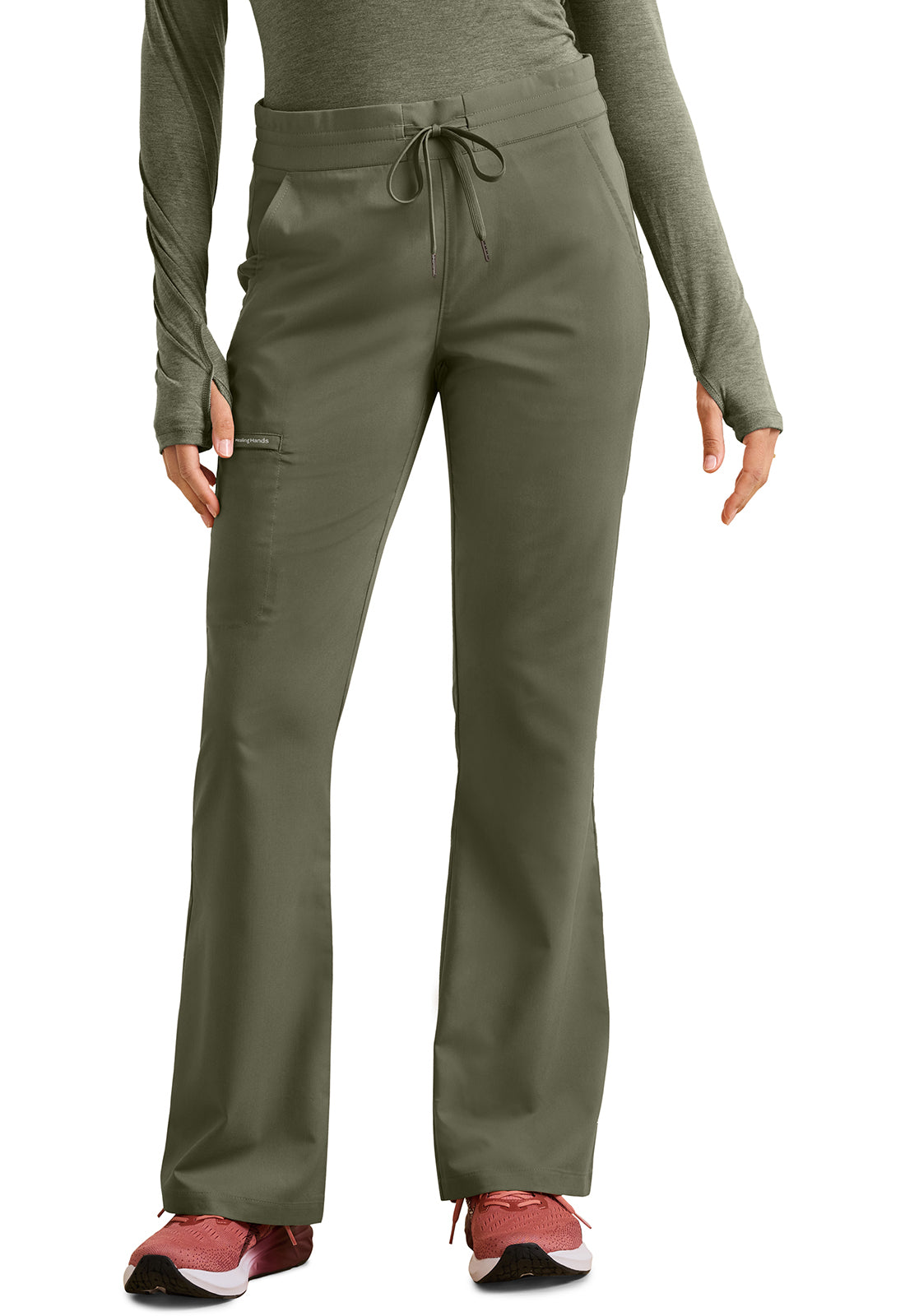 Women's Healing Hands Tessa Mid Rise Drawstring Boot Cut Pant