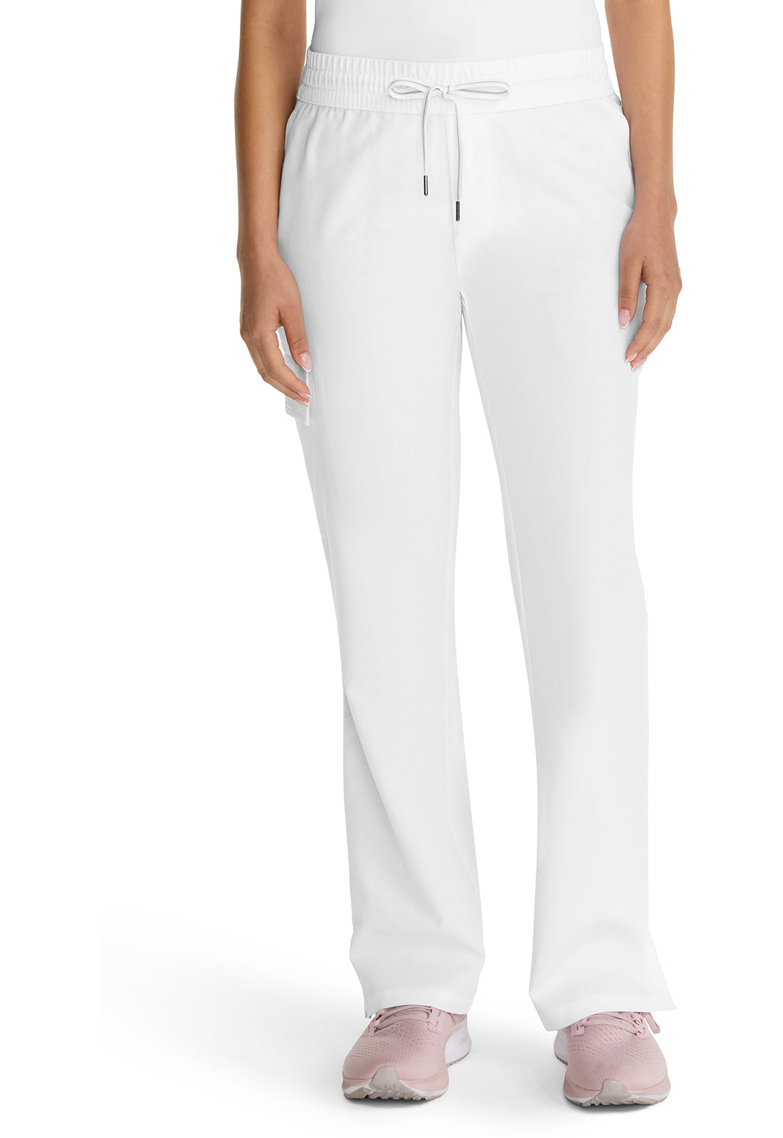HH153-( Core Colour) Mid Rise Drawstring Straight Leg.