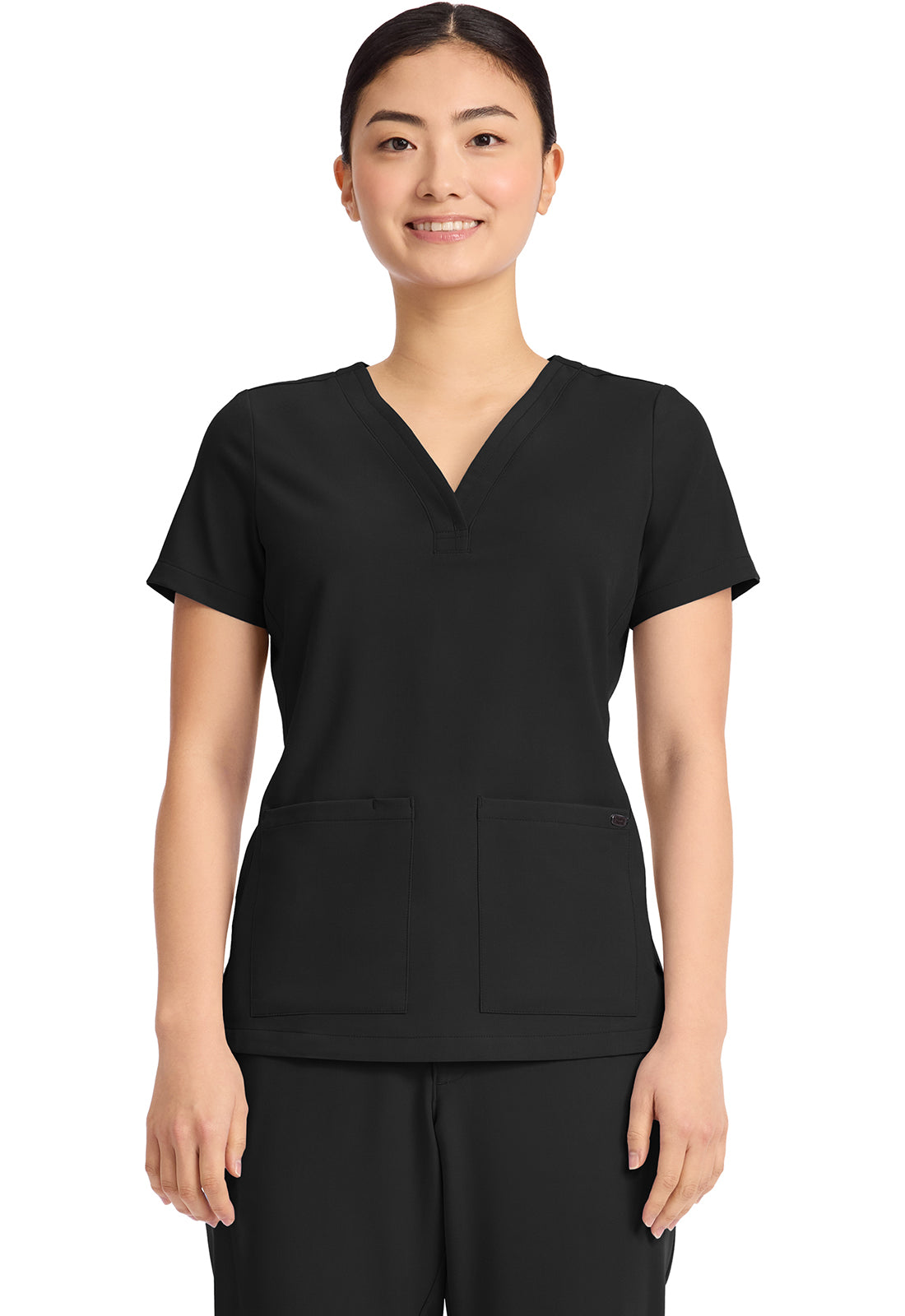 HH751 - Cherokee Women's 3-Pocket Y-Neck