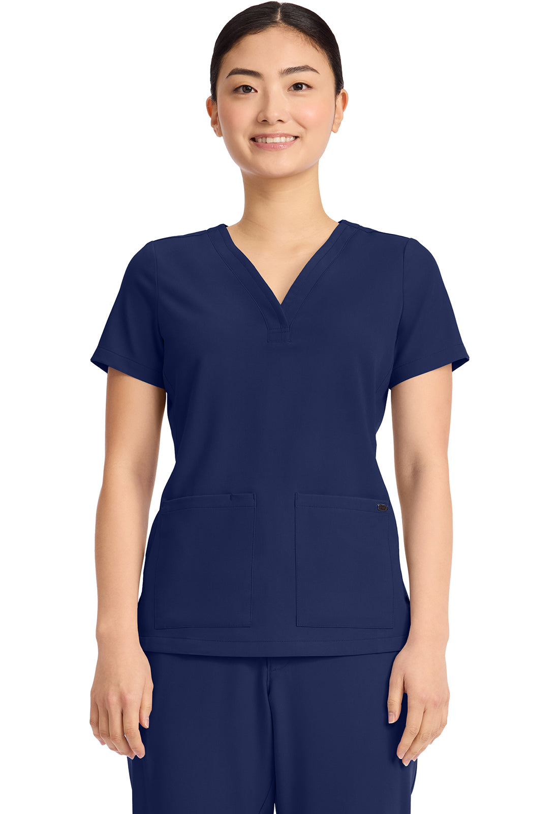 HH751 - Cherokee Women's 3-Pocket Y-Neck