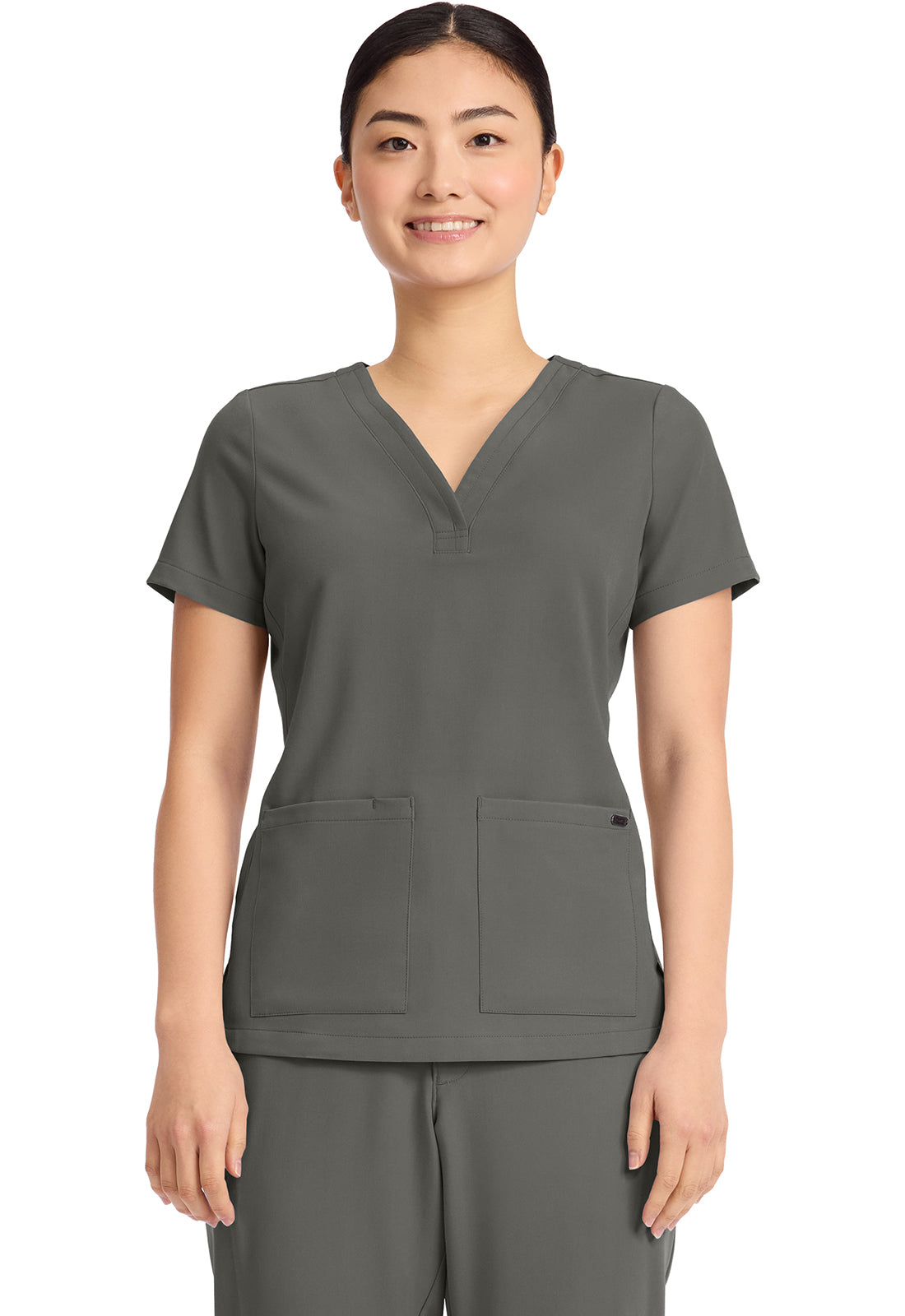 HH751 - Cherokee Women's 3-Pocket Y-Neck