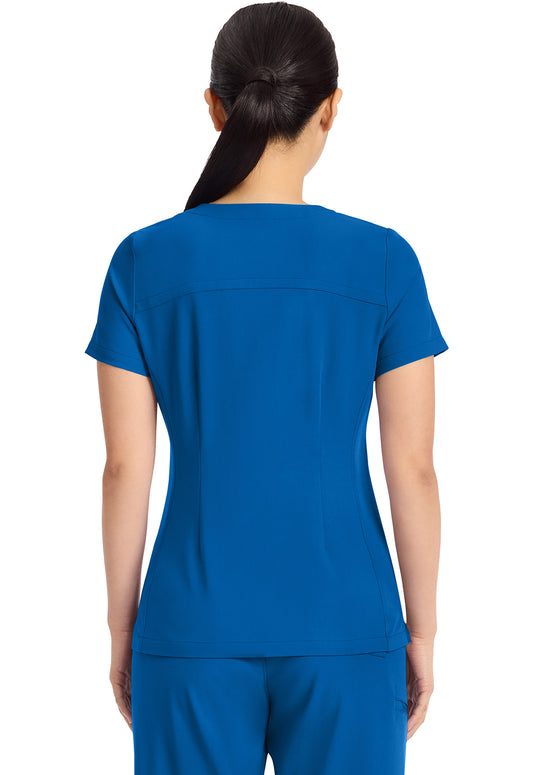 Women's Healing Hands 3-Pocket Y-Neck Top