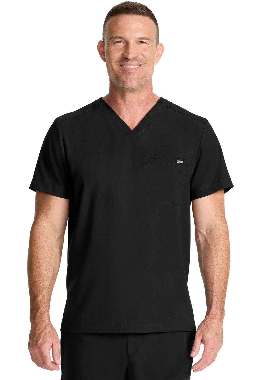 HH758 - Cherokee Men's 1-Pocket V-Neck Top