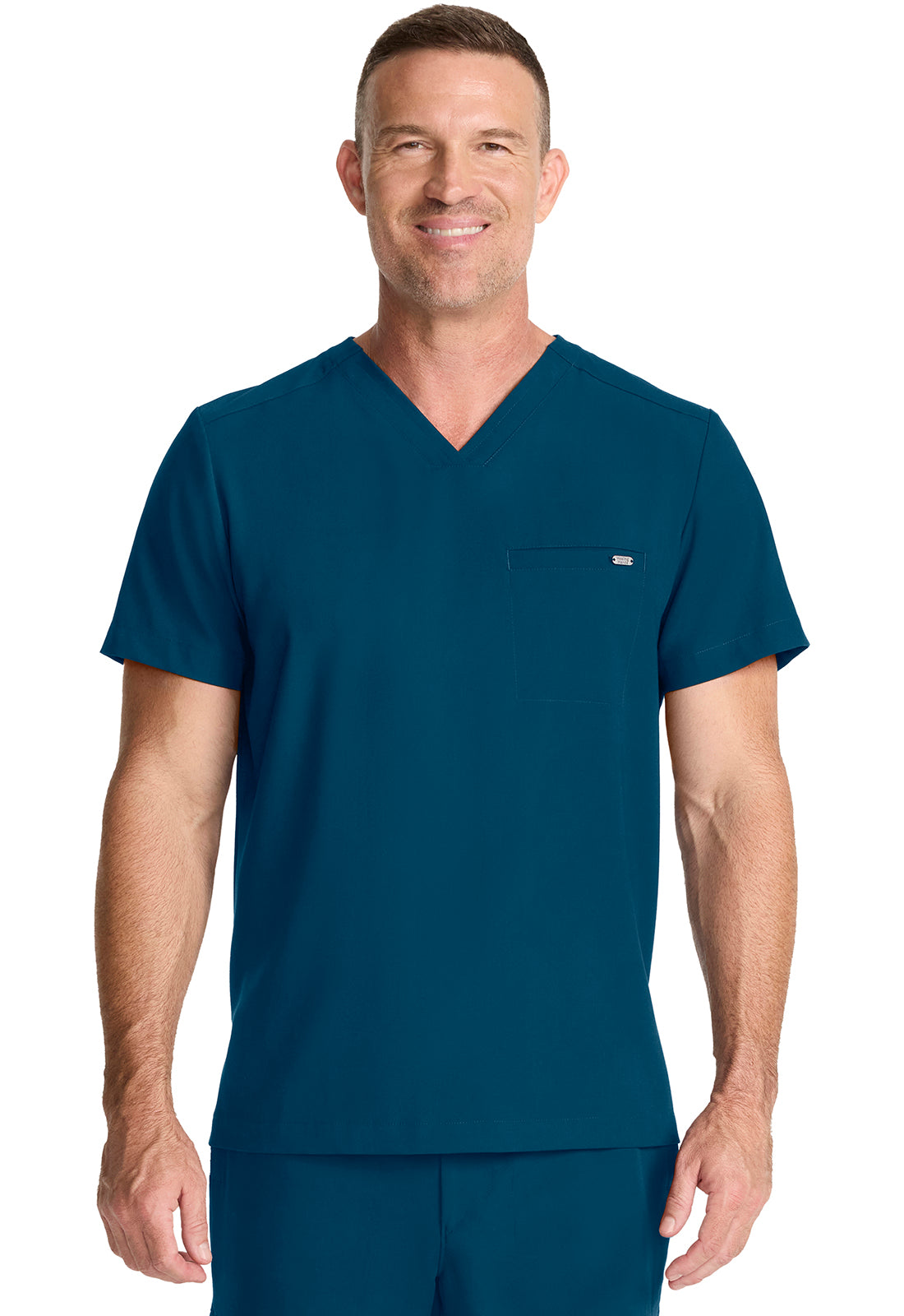 HH758 - Cherokee Men's 1-Pocket V-Neck Top