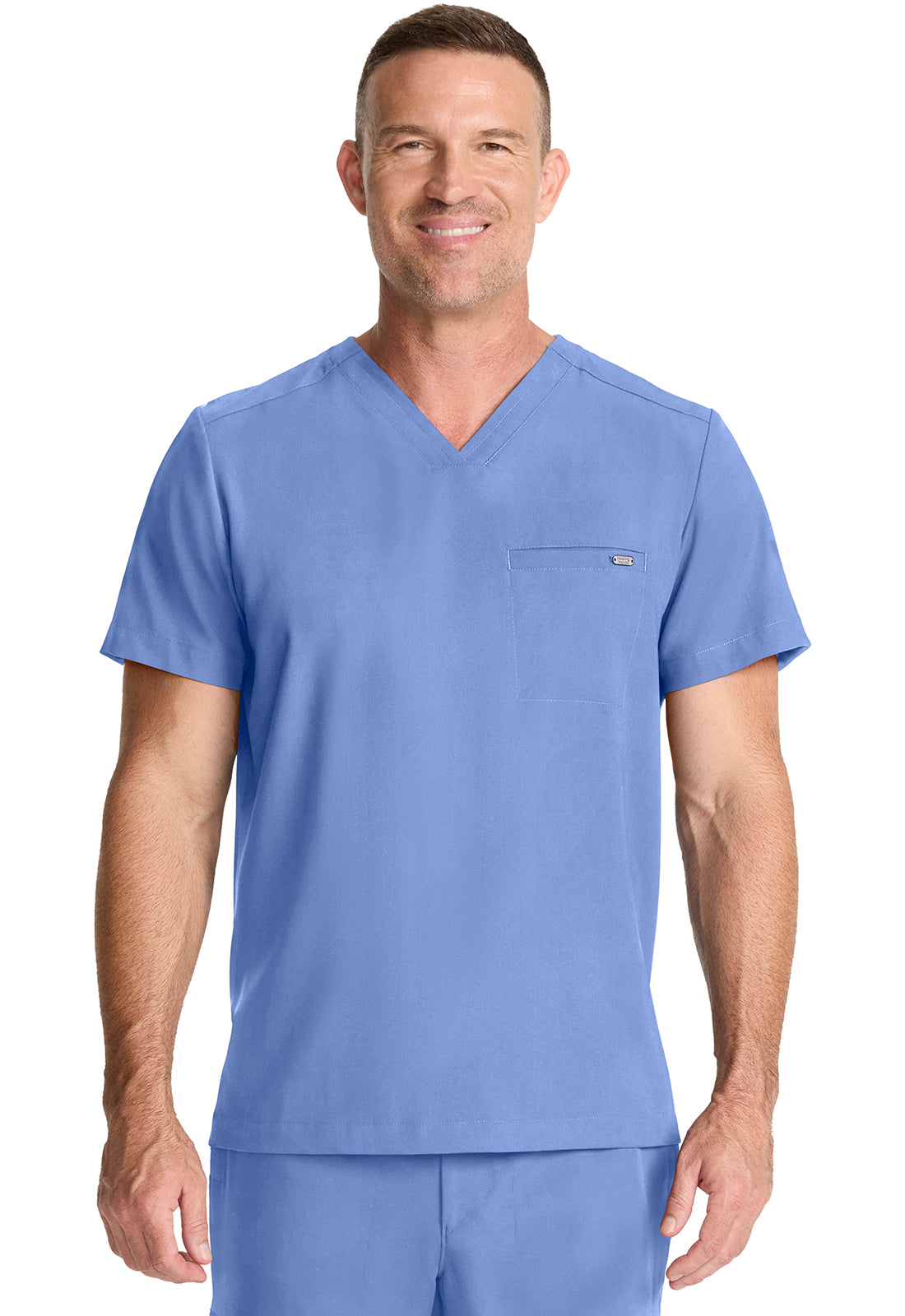 HH758 - Cherokee Men's 1-Pocket V-Neck Top