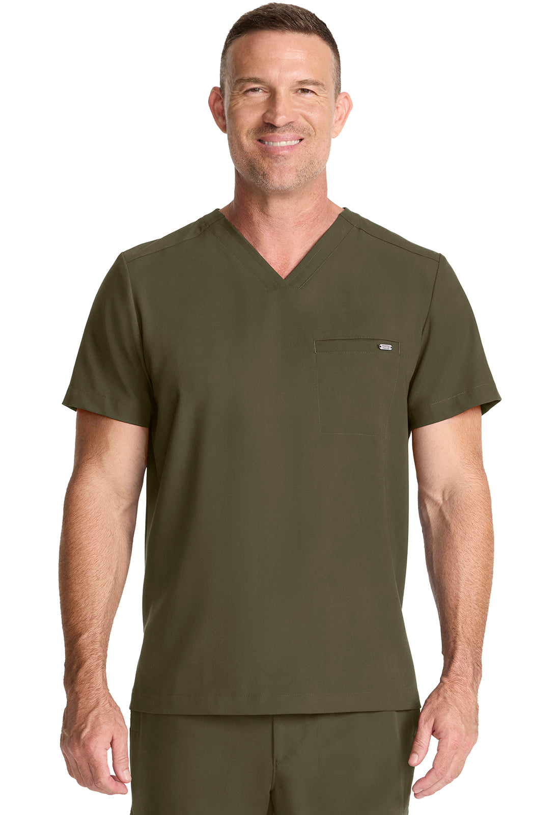 HH758 - Cherokee Men's 1-Pocket V-Neck Top