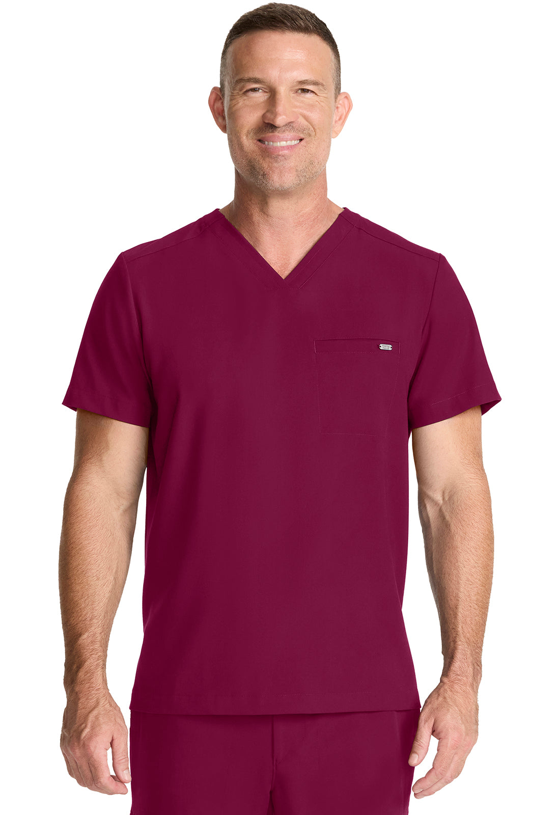 HH758 - Cherokee Men's 1-Pocket V-Neck Top