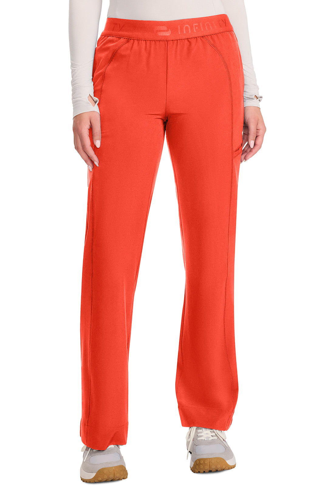 IN011A - Cherokee Women's Mid-Rise Wide Leg Pant