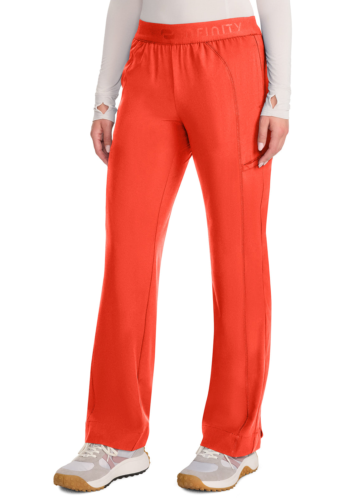 IN011A - Cherokee Women's Mid-Rise Wide Leg Pant