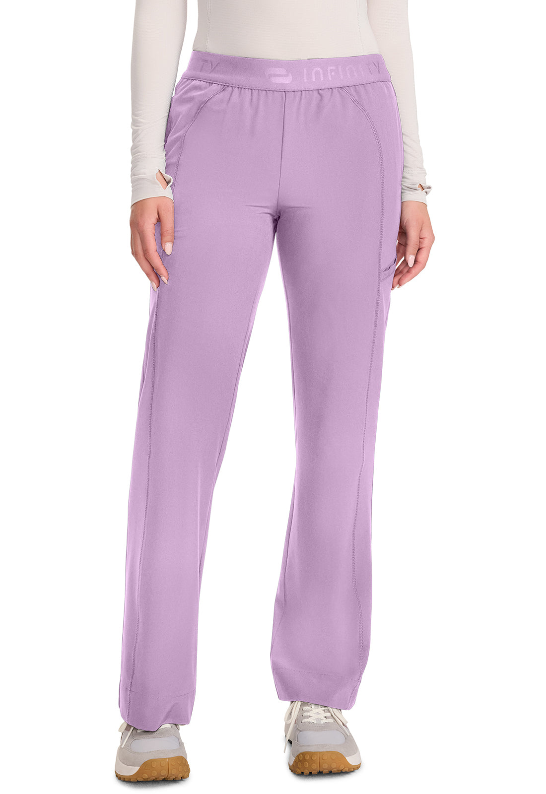 IN011A - Cherokee Women's Mid-Rise Wide Leg Pant