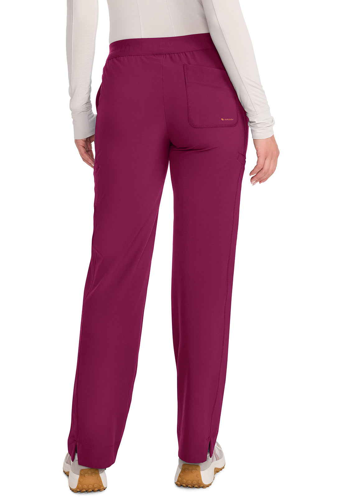 IN011A - Cherokee Women's Mid-Rise Wide Leg Pant
