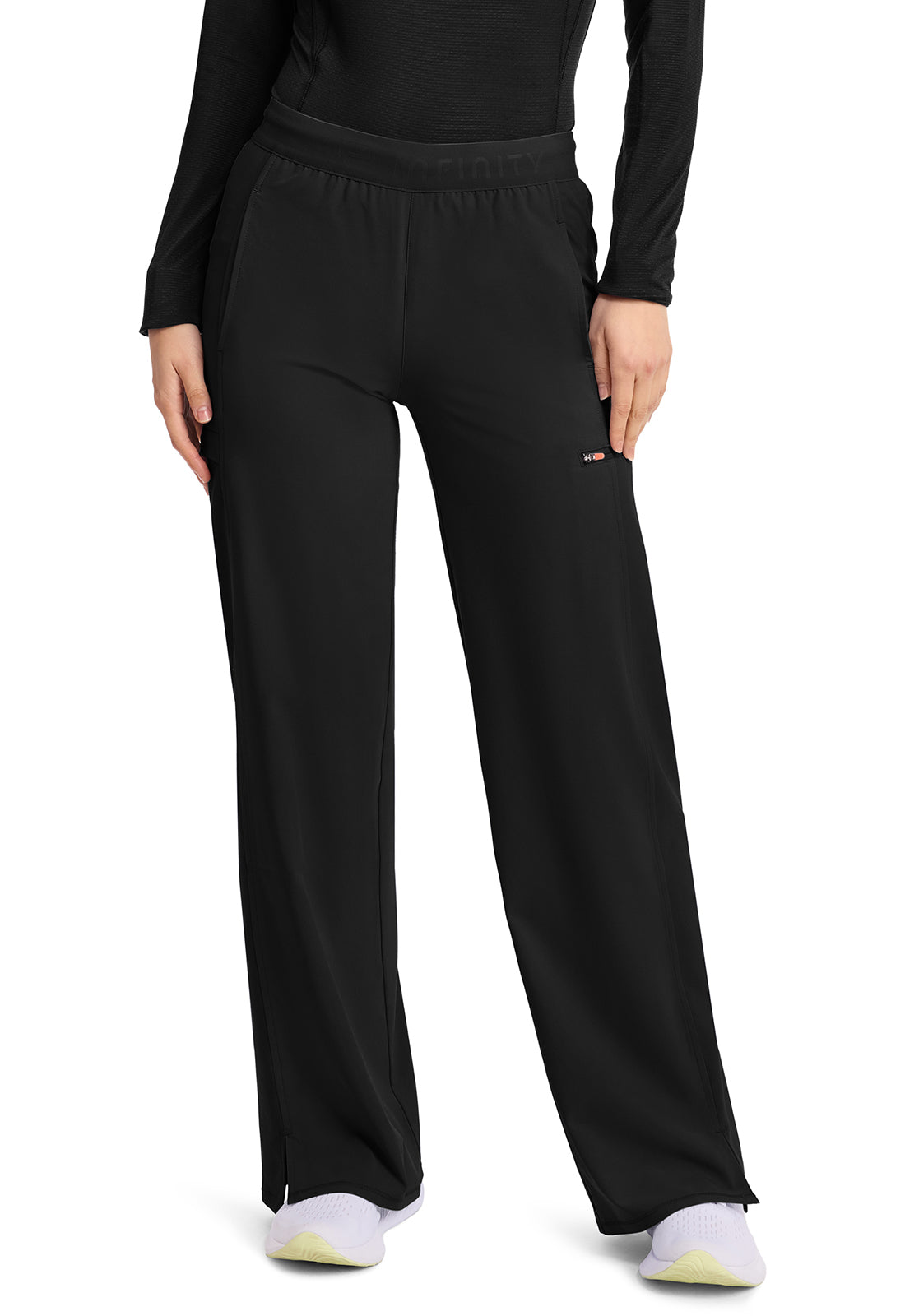 IN028A - Cherokee Women's 6-Pocket Wide Leg Pant