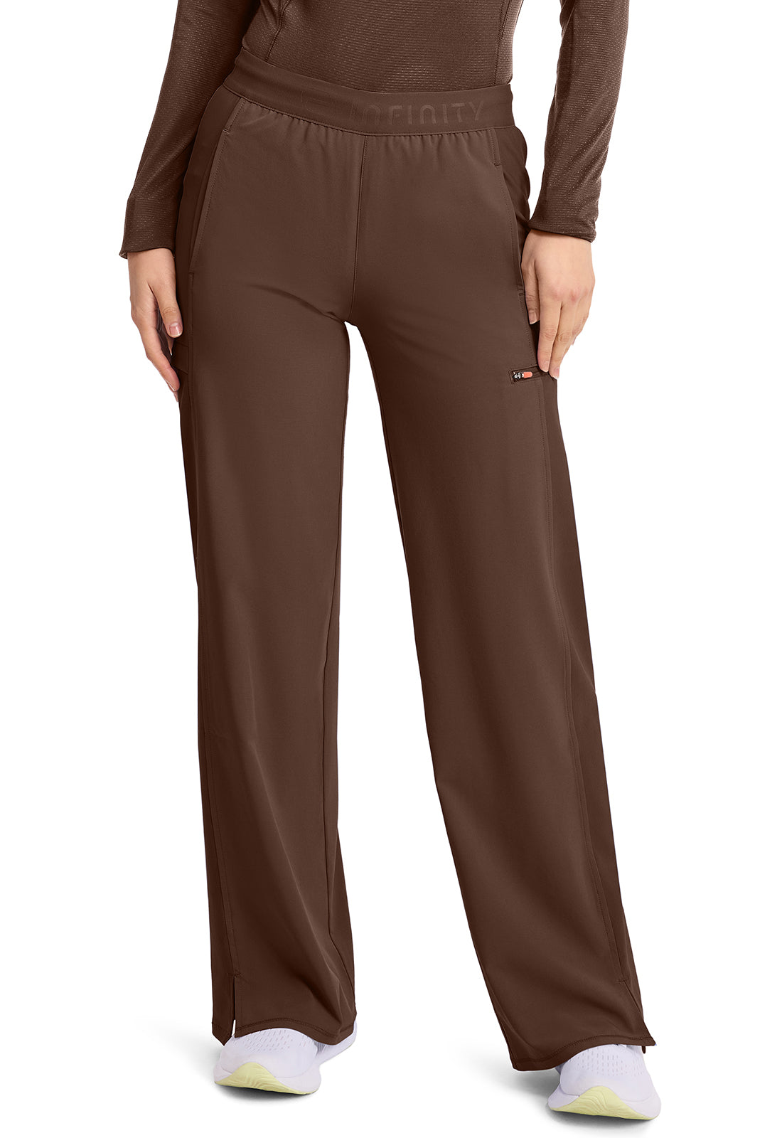 IN028A - Cherokee Women's 6-Pocket Wide Leg Pant