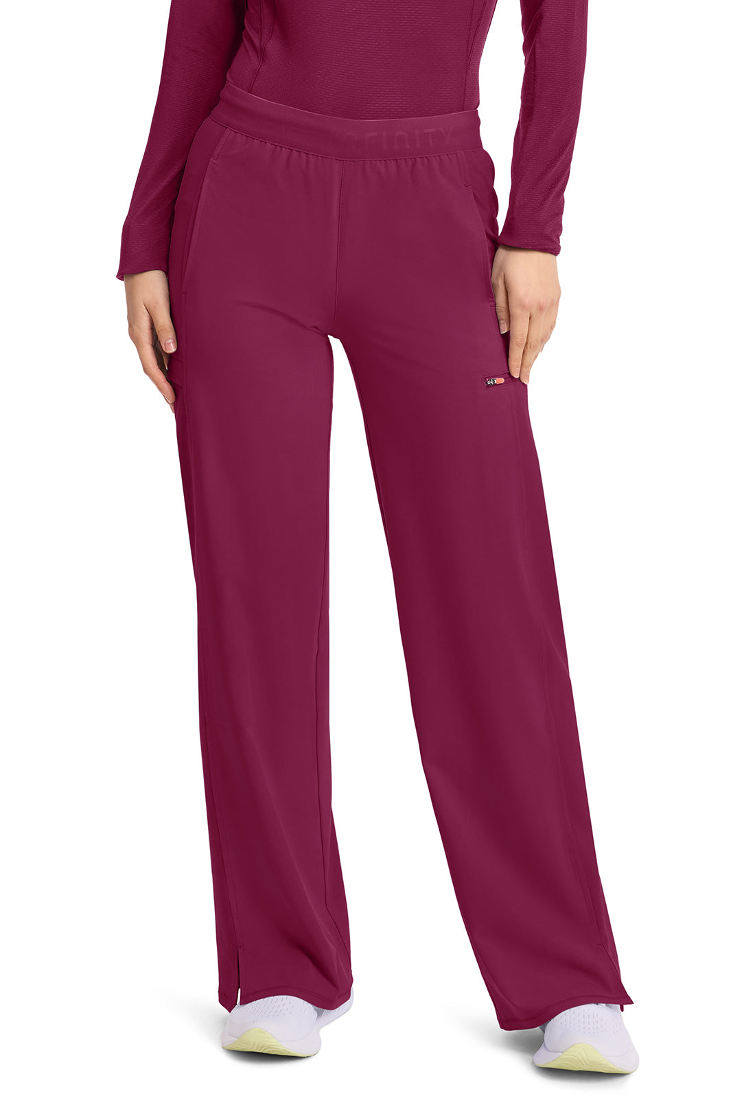 IN028A - Cherokee Women's 6-Pocket Wide Leg Pant