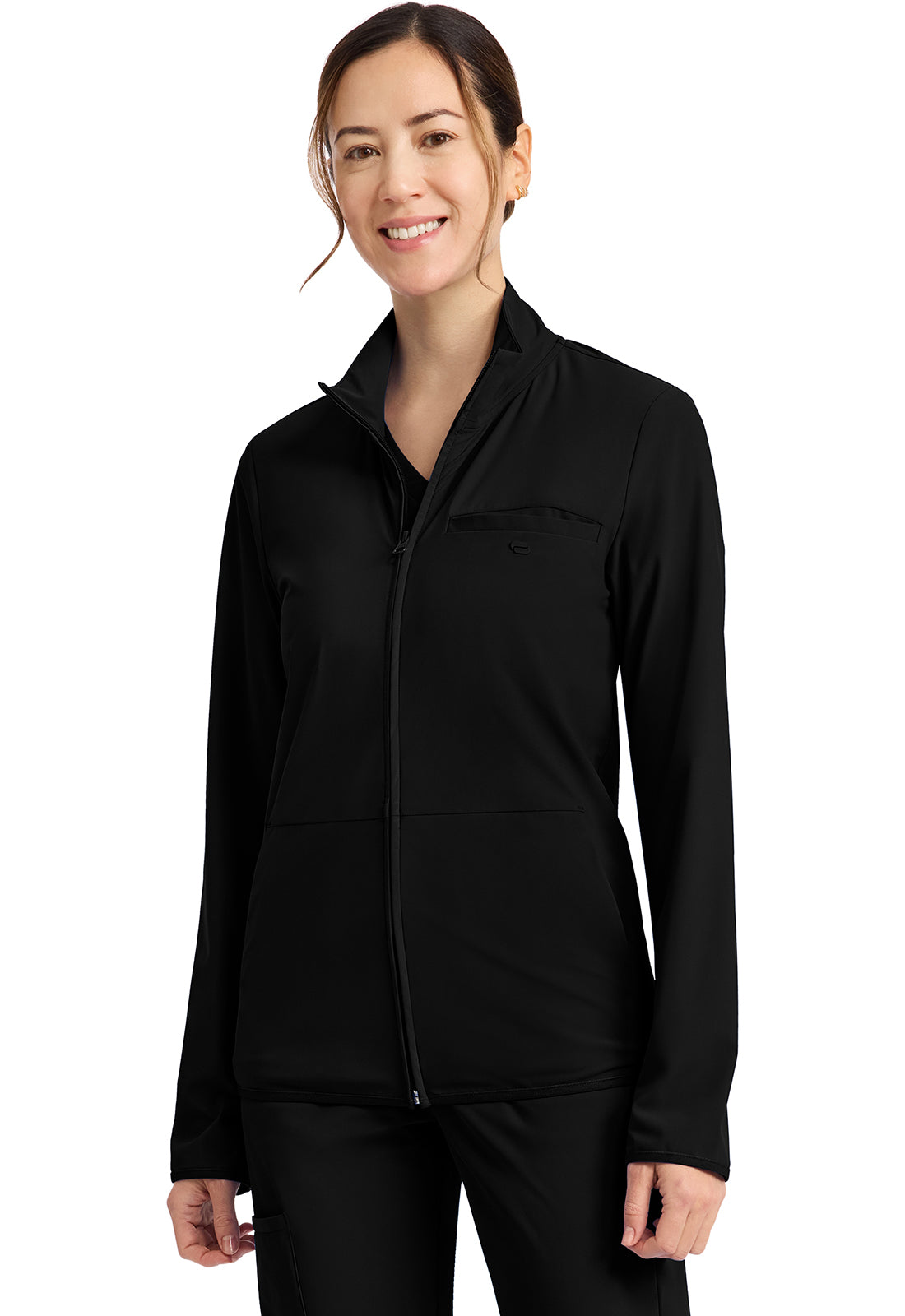 IN525A - Cherokee Women's 3-Pocket Warm-up Jacket