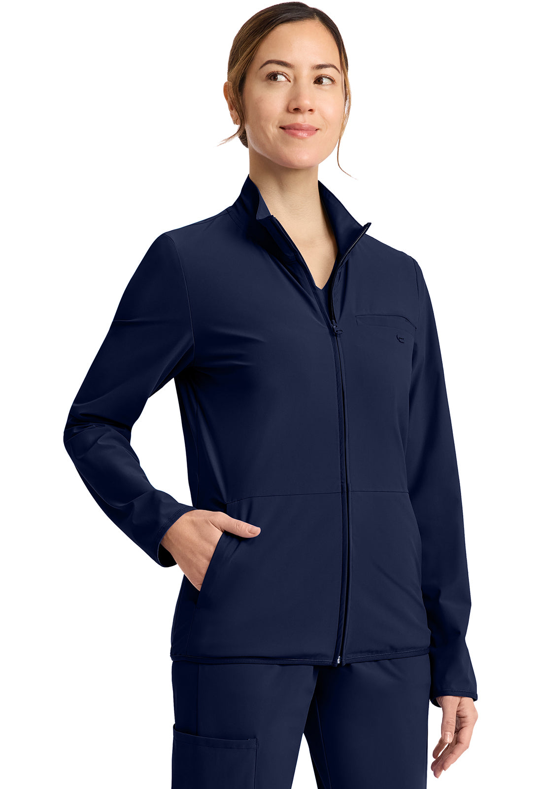 IN525A - Cherokee Women's 3-Pocket Warm-up Jacket