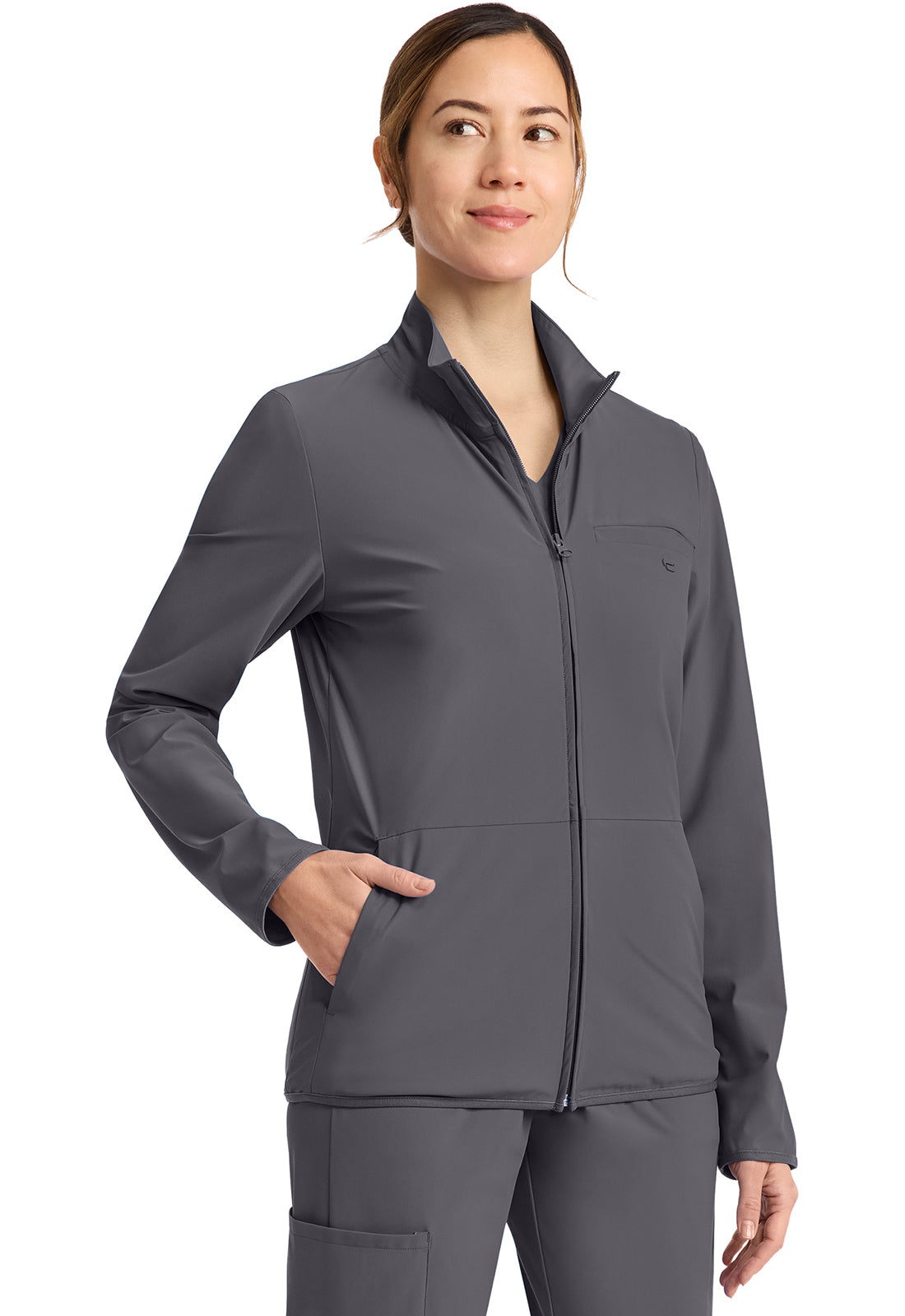 IN525A - Cherokee Women's 3-Pocket Warm-up Jacket