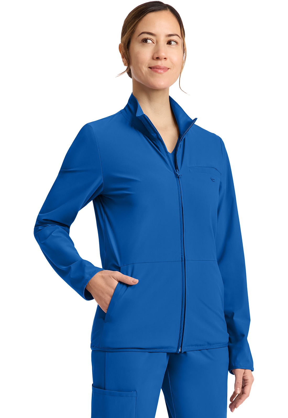 IN525A - Cherokee Women's 3-Pocket Warm-up Jacket
