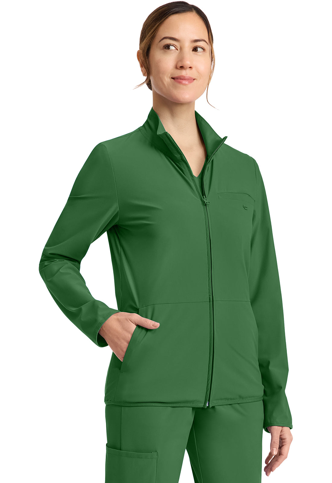 IN525A - Cherokee Women's 3-Pocket Warm-up Jacket