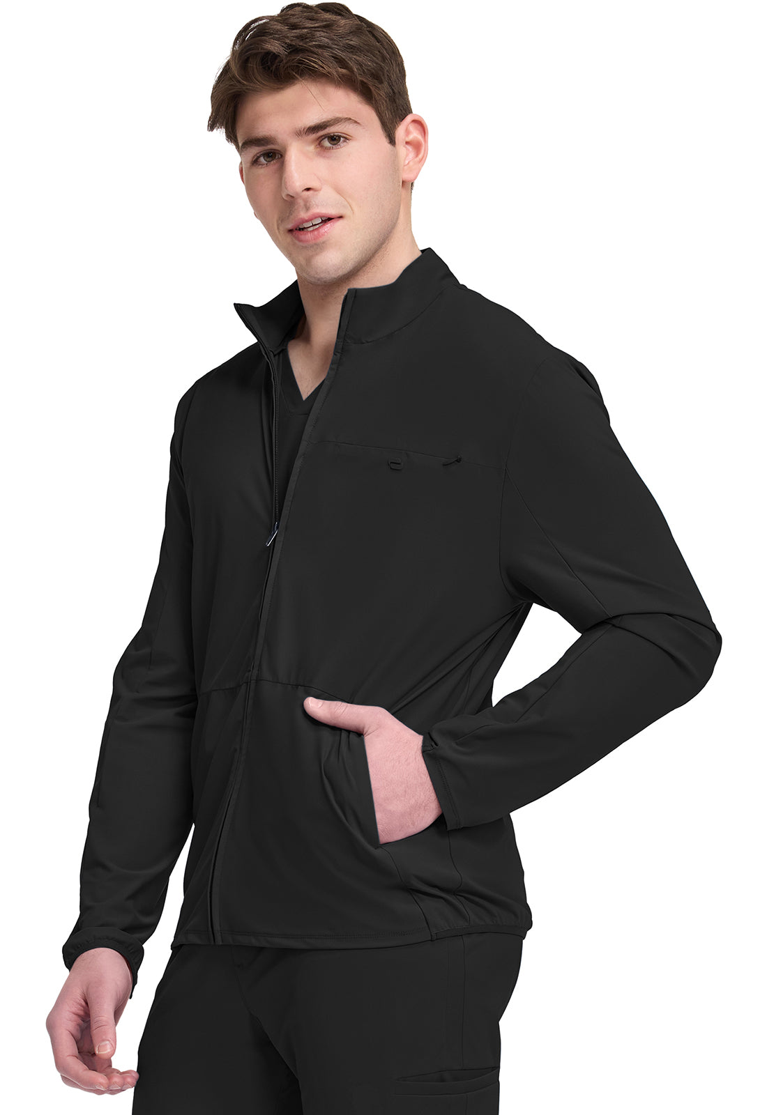 IN527A - Cherokee Men's 3-Pocket Warm-up Jacket