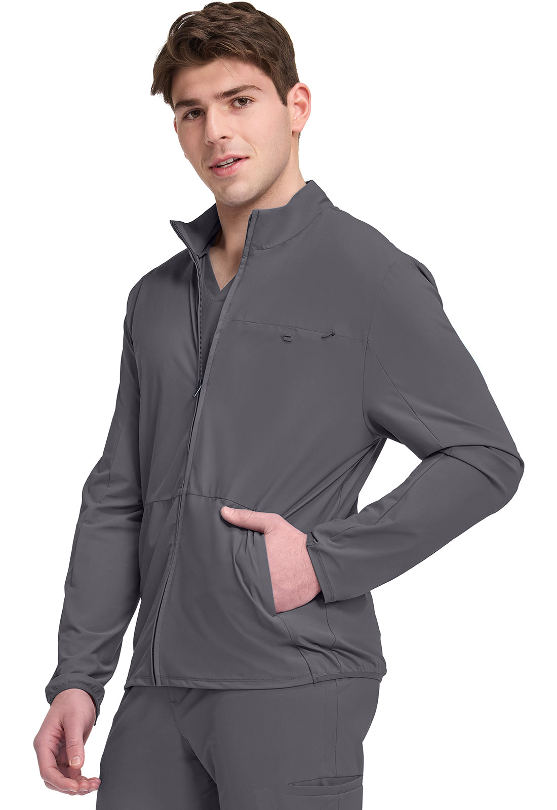 IN527A - Cherokee Men's 3-Pocket Warm-up Jacket
