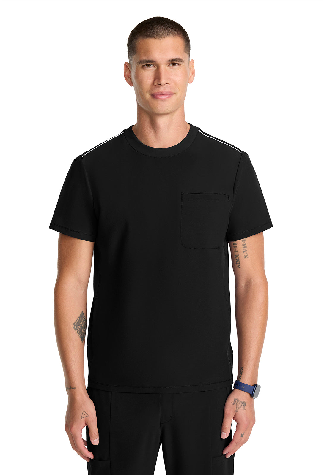 IN646A - Cherokee Men's Tuck-in Crew Neck Top