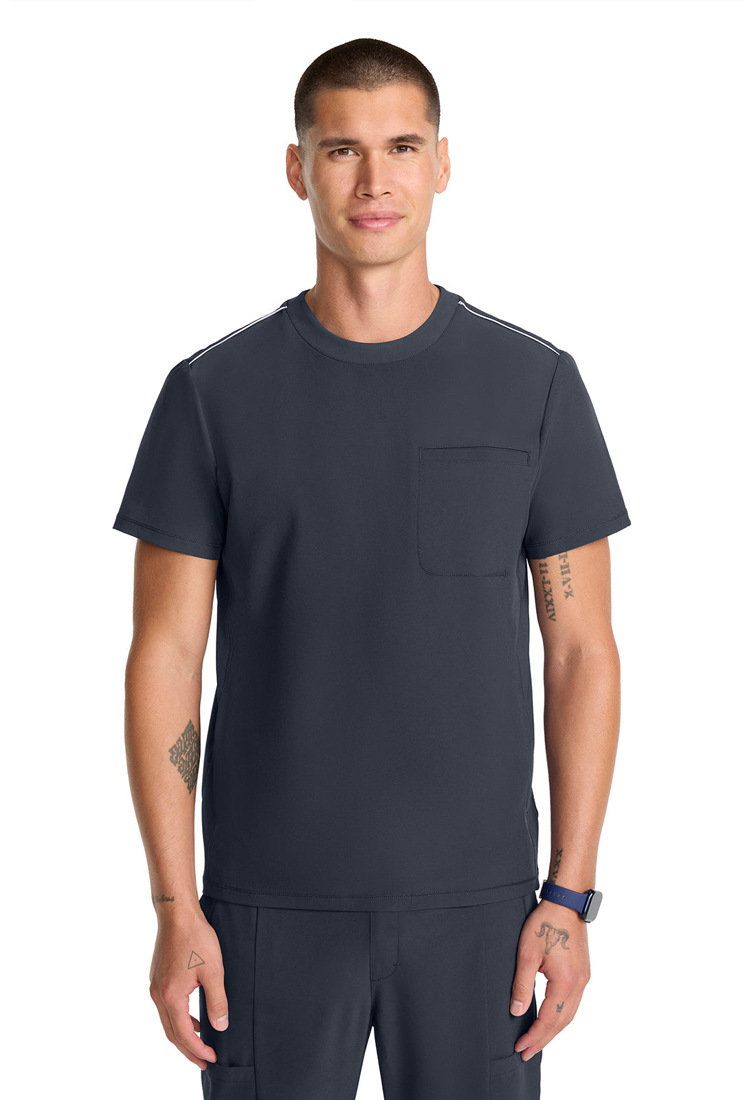 IN646A - Cherokee Men's Tuck-in Crew Neck Top
