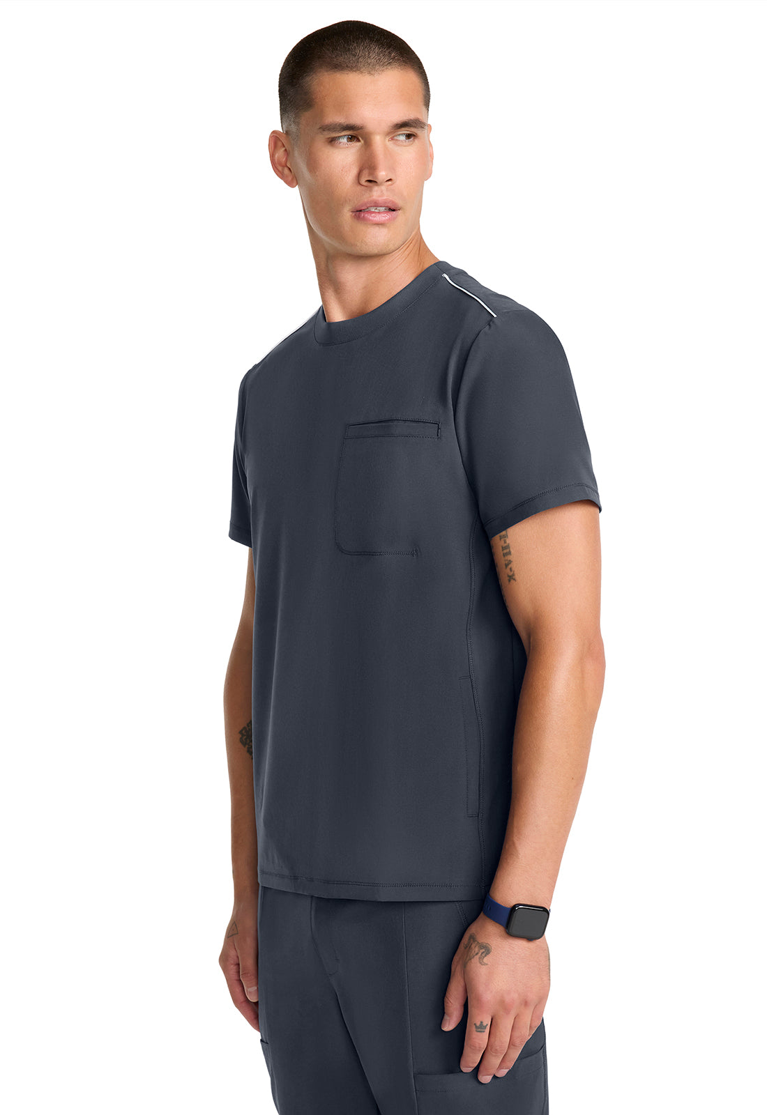 IN646A - Cherokee Men's Tuck-in Crew Neck Top