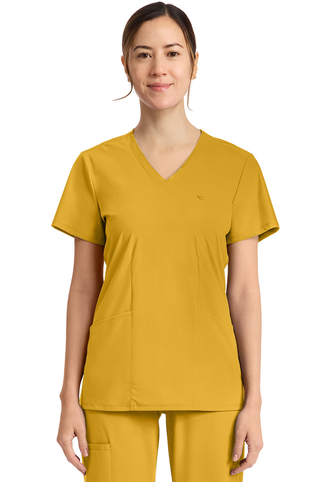 IN647A - Cherokee Women's 2-Pocket V-Neck Top