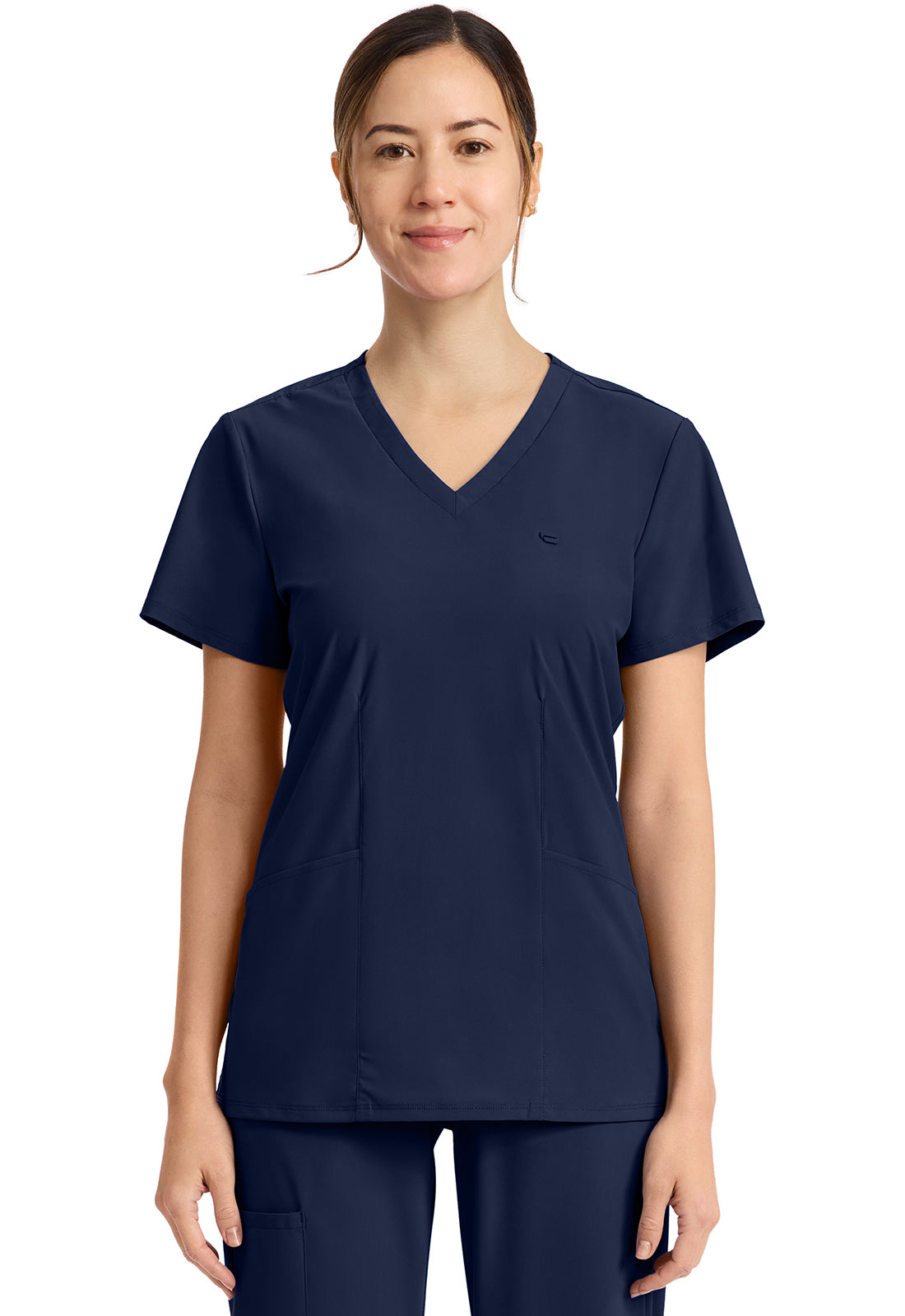 IN647A - Cherokee Women's 2-Pocket V-Neck Top