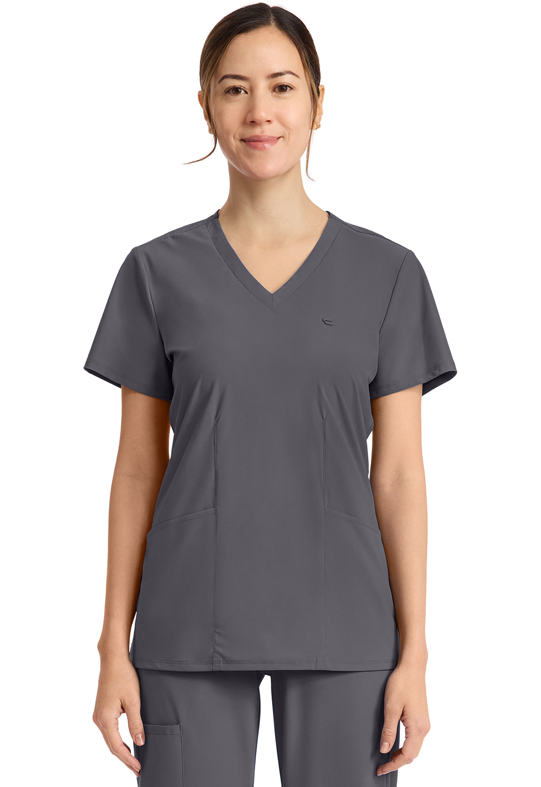 IN647A - Cherokee Women's 2-Pocket V-Neck Top