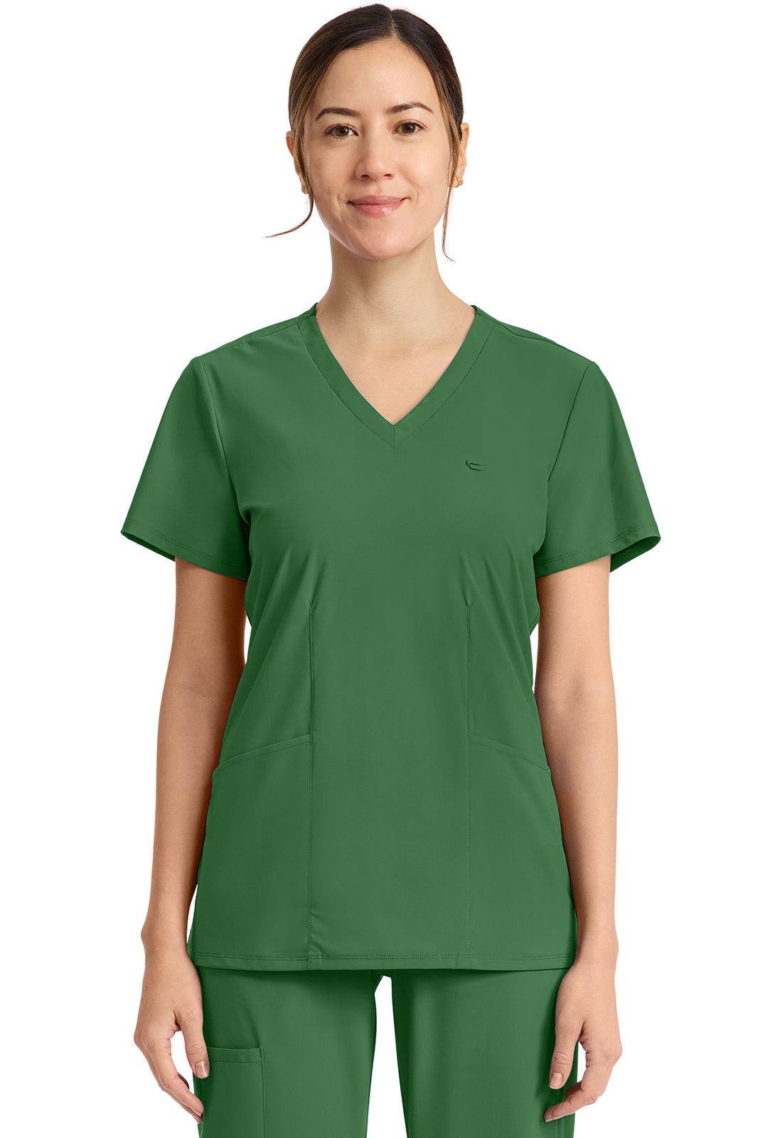 IN647A - Cherokee Women's 2-Pocket V-Neck Top