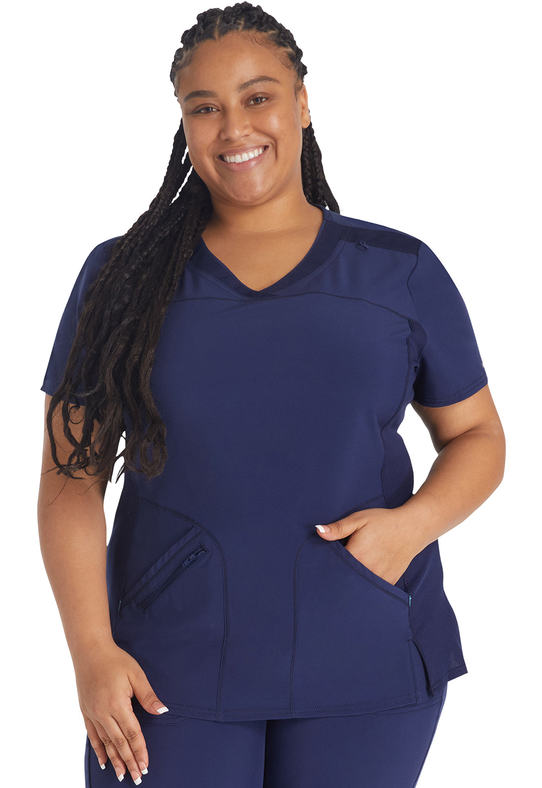 IP845A -Cherokee- Women Crossover V-Neck Top
