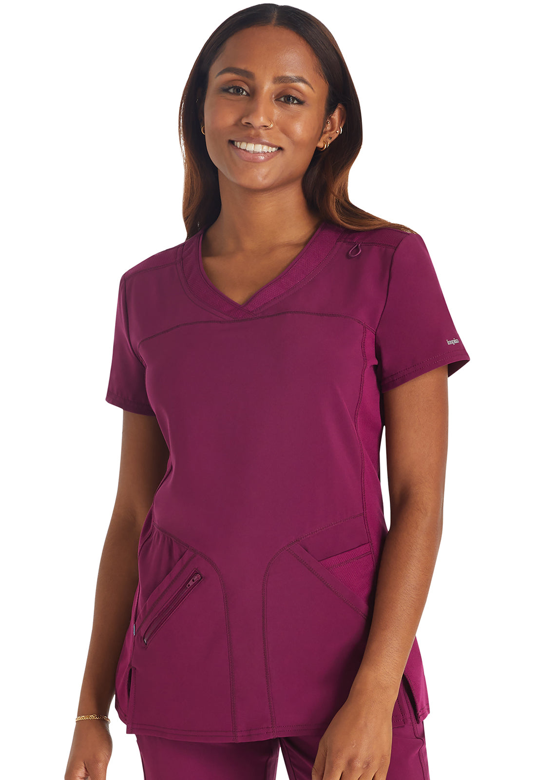 IP845A -Cherokee- Women Crossover V-Neck Top