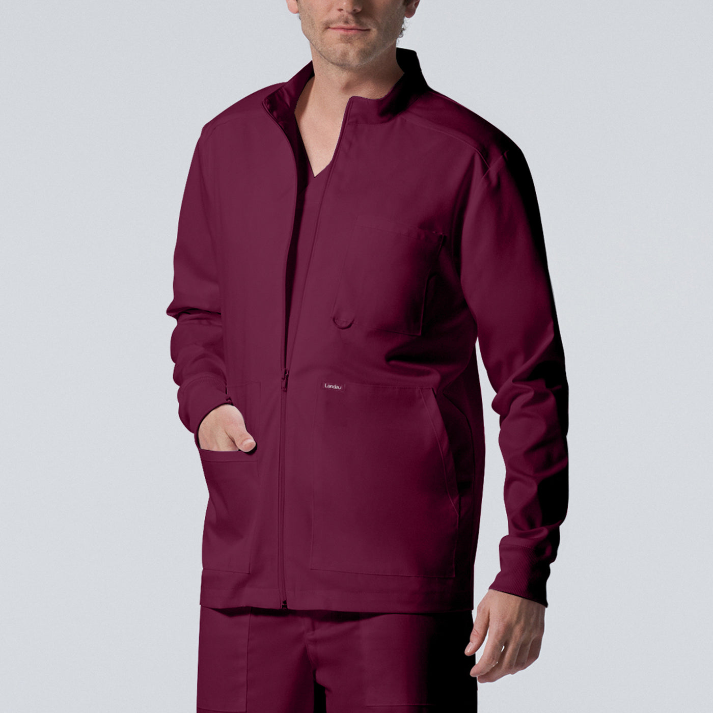 LJ702 - Landau ProFlex Men's 4-Pocket Scrub Jacket