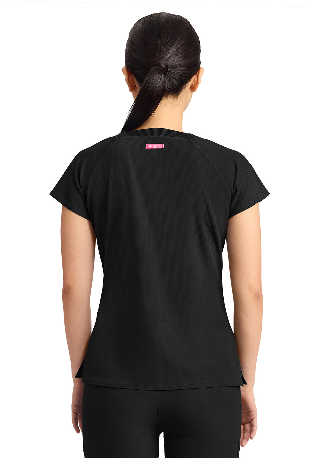 MC704 - Cherokee Women's 3-Pocket Square Neck Top