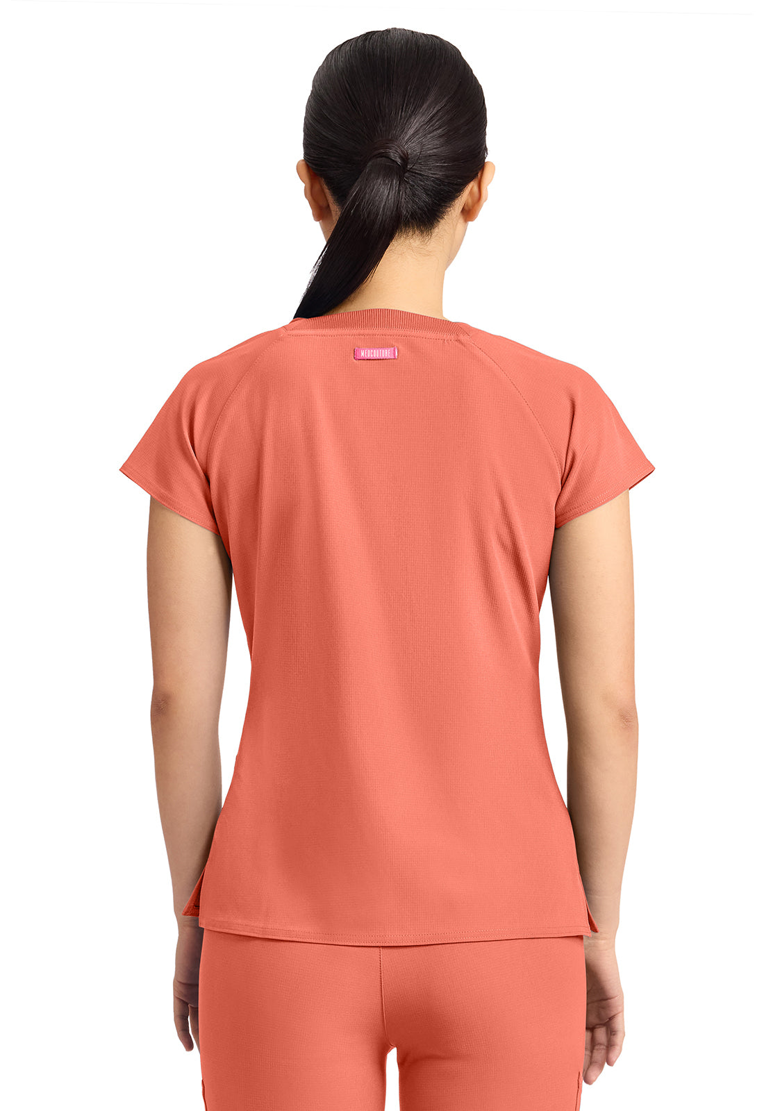 MC704 - Cherokee Women's 3-Pocket Square Neck Top
