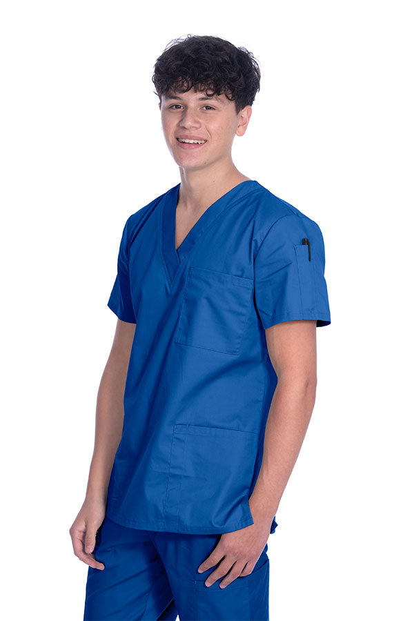 1005 Unisex Greentown Classix 3 Pocket V-Neck Soft Cotton Scrub Top