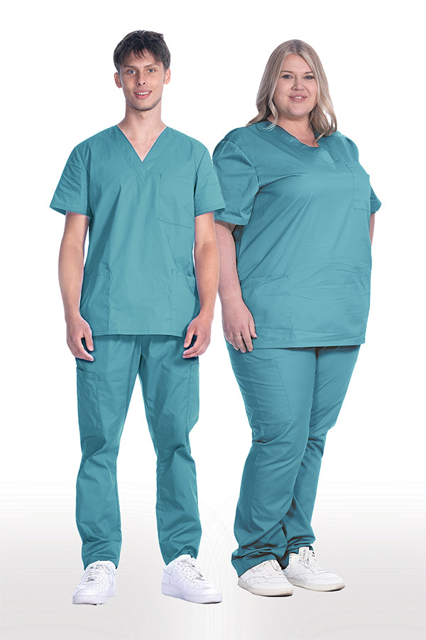1005 Unisex Greentown Classix 3 Pocket V-Neck Soft Cotton Scrub Top