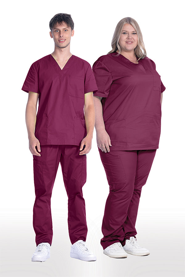 1005 Unisex Greentown Classix 3 Pocket V-Neck Soft Cotton Scrub Top