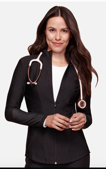 Cherokee- Women's Zip Front Scrub Jacket