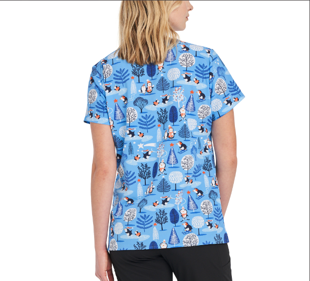 Penguin wonderland Women's printed top