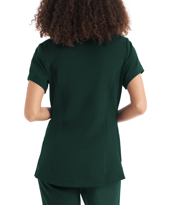 WT127 White Cross CRFT Women's 3-Pocket V-neck Scrub Top