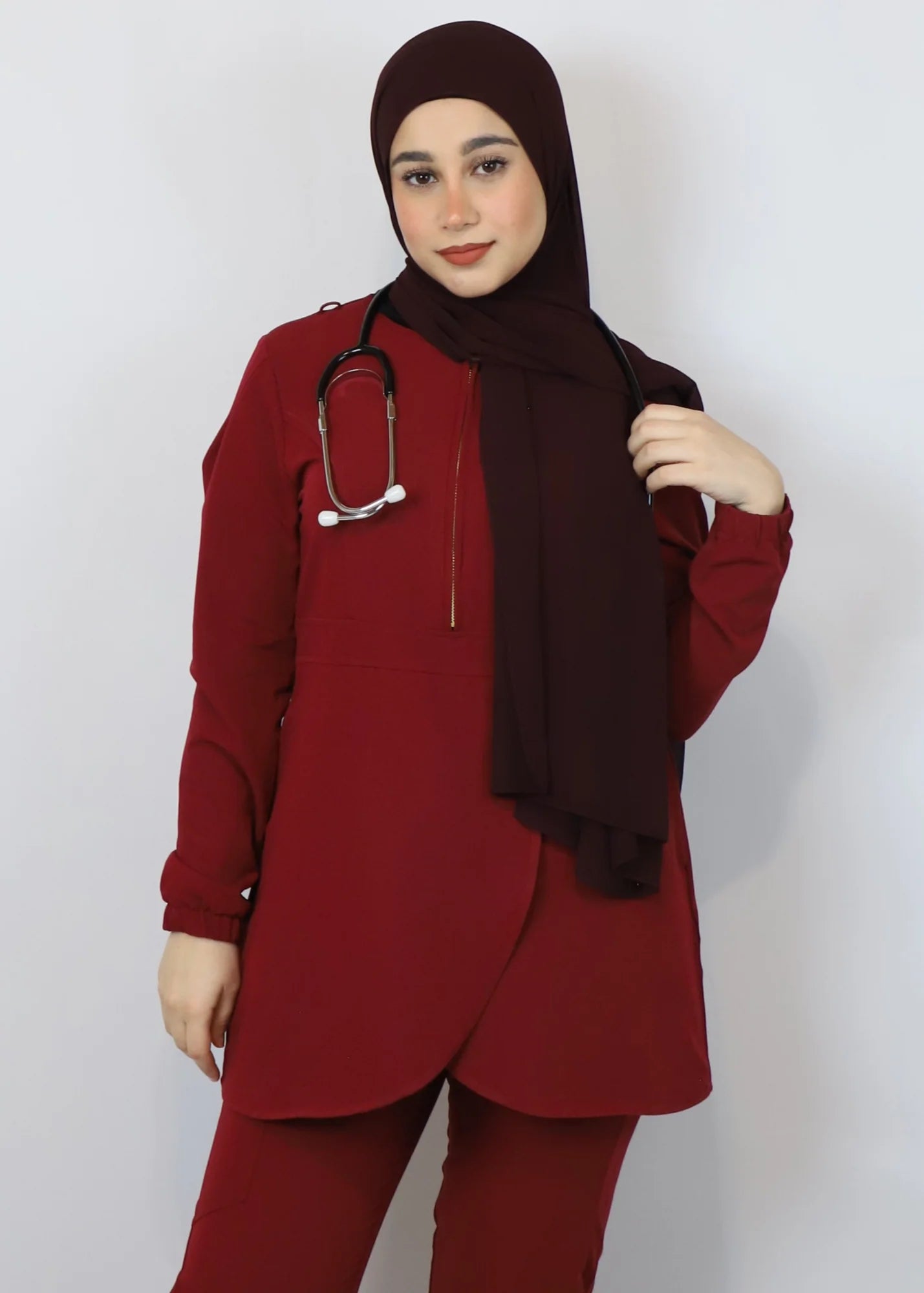 Women's Long Sleeved Hazel Orchid 2.0 Scrub Top